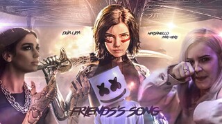 Dua Lipa, Marshmello, Anne-Marie - Friends's Song (Mashup) [MV] (From Alita: Battle Angel)