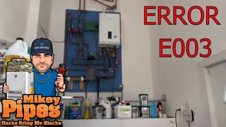 Navien Error E003 Ignition Failure Explained Red Screen NCB Combi Tankless Condensing Boiler