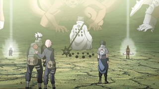 Kakashi used his Susanoo to cut off Kaguya's arm, Hagoromo summons all Kage of all generations Dub