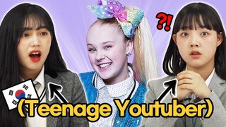 Korean Teenage YouTubers React To 'American Teenage YouTubers' for the first time!!