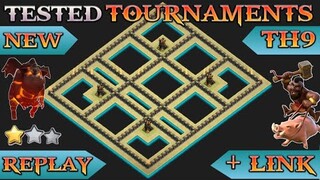 NEW TH9 WAR BASE + REPLAY PROOF | NEW TOP 2 TH9 WAR BASE + LINK | CLASH OF CLANS