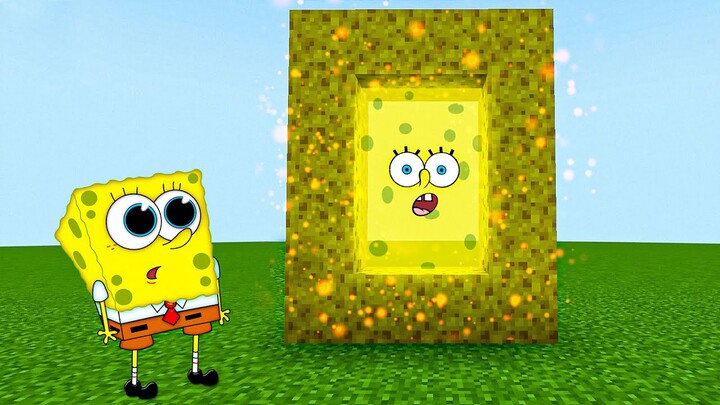 SpongeBob Spawns Sponge World portal