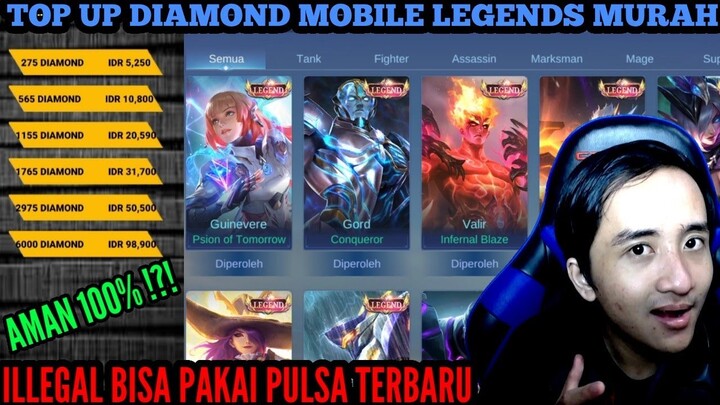 TOP UP DIAMOND ML MURAH PAKAI PULSA ILEGAL TERBARU 2022 ! - MOBILE LEGENDS