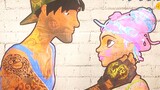 The graffiti on the wall came alive and ran, a romantic love story "Graffiti"