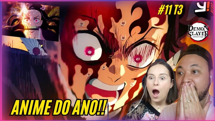 QUE FINAL F*DA!!!! TANJIRO VS HANTENGU! REACT DEMON SLAYER EPISÓDIO 11 TEMP 3 | Kimetsu no Yaiba