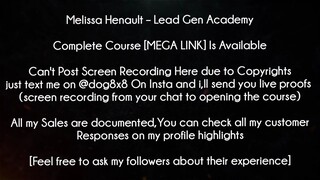 Melissa Henault Course Lead Gen Academy download