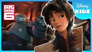 🤖 Robot Learns Karate! 🥋 | Big Hero 6 | Disney Kids