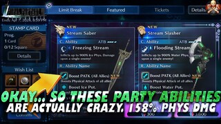 [FF7 Ever Crisis] - After testing... these new limit weapons make physical atk go CRAZY! Stack away!