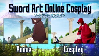 Sword Art Online Cosplay Kirito meets Asuna Aincrad 1st floor