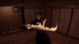 Japanese flame artist Miyakubo developed Tanjiro's Nichirin Sword from the anime "Demon Slayer". (Da