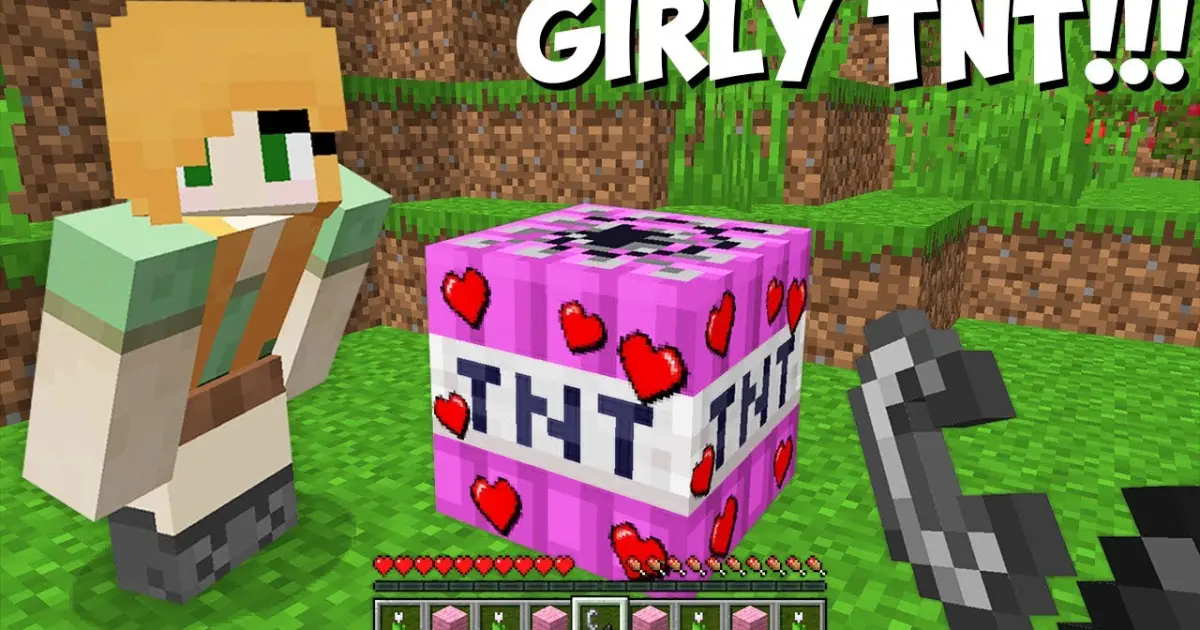 What Happens If You Light Girly Tnt In Minecraft Tnt Of Love Bilibili
