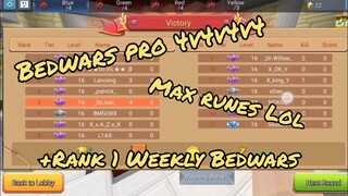 Blockman Go - Pro match 4v4v4v4 + Rank 1 Weekly