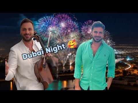 The Hauser Cello Dubai Night Fireworks 🎆 🎇😍 Very Amazing Moments❤️🥰🎻