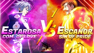 Escanor (Sin of Pride) Vs. Estarosa (Commandment of Love) | Nanatsu no Taiza | Full Fight Highlights