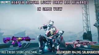 *NEW* REAPER ASHURA LUCKY DRAW ALL REWARDS IN GAME VIEW | *FREE* LK24 CREDIT STORE EPIC SKIN