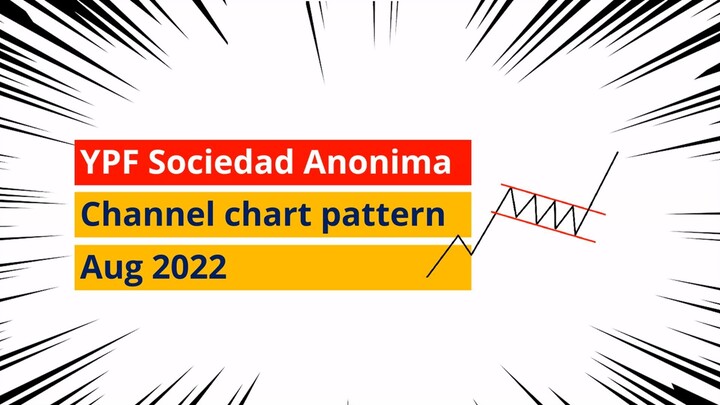 Channel chart pattern on YPF Sociedad Anonima share price in August 2022