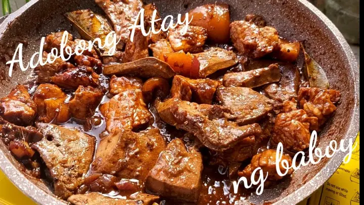 How to Cook Adobong Atay ng Baboy with Laman | Met's Kitchen