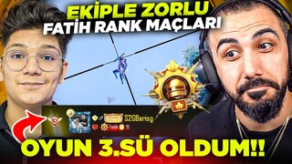 EKİPLE FATİH LİGİNDE SIRALAMA İLK 3'E GİRDİK!! 😱 (67 KILLS AVRUPA NO: #3) | PUBG MOBILE