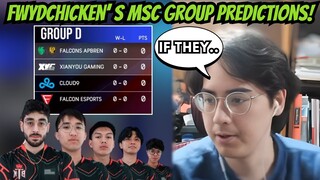 FwydChickn Talks about His Predictions For MSC Group Stage and BTK/C9's Chances For MSC Playoffs!!