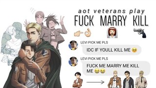 aot veterans play fuck, marry & kill ft. eruri, mobhan & micheba (it's very chaotic) [aot]