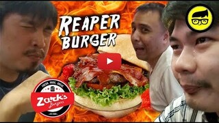 Spicy Food Challenge: Zark's REAPER BURGER!