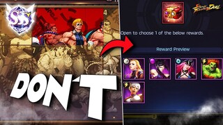 DON`T MAKE THIS MISTAKE! *NEW* STREET ART EVENT GUIDE!! WHO TO CHOOSE?! (Street Fighter Duel)