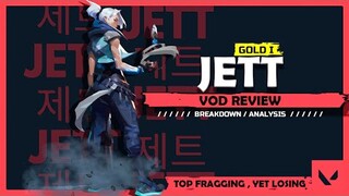 HOW TO GET OUT OF GOLD | READ ENEMIES AND CROSSHAIR PLACEMENT | VALORANT VOD REVIEW