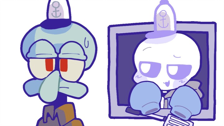 【整活】当sans穿越到蟹堡王！