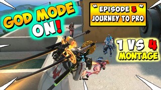 GOD MODE ON ! ROS 1 VS 4 | 1 VS 3 Montage ! JOURNEY TO PRO EP.3 [ Rules of Survival ] ( # 13 )