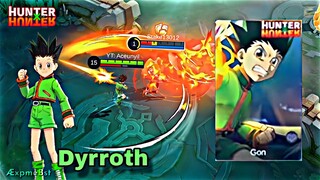 RIVIEW SKIN DYRROTH "GON", SKIN COLLAB HxH TER-BAGUS ⁉️ - MLBB HUNTER X HUNTER