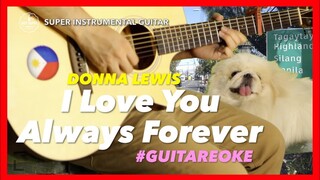 Donna Lewis I love You Always Forever Instrumental guitar karaoke version with lyrics