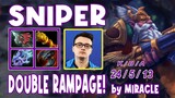 Miracle Sniper Midlane Highlights Gameplay 24 KILLS DOUBLE RAMPAGE! | Dota 2 Expo TV