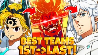 Using EVERY FESTIVAL'S BEST Team from FIRST to LAST! | Seven Deadly Sins: Grand Cross