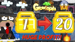 🌳Growtopia how to get rich | 1 WL TO 20 WLS !! 🔥🔥 [SANDSTONE WALL PROFIT] 2020!