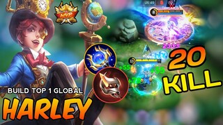 HARLEY NEW TALENT BUILD  | TOP 1 GLOBAL BUILD ~ MLBB