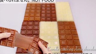 【Emiko Ffujio助眠】🍫捏史莱姆巧克力板💥Candle cracking slime chocolate