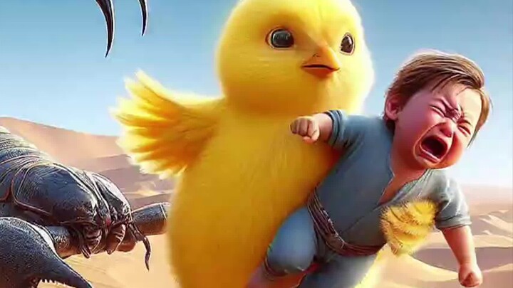 Chicken rescues baby from scorpion