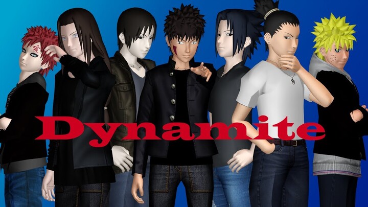 [MMD Naruto]Sai, Sasuke, Neji, Shikamaru, Kiba, Naruto & Gaara - Dynamite Xfor @Paulina GonzalesX