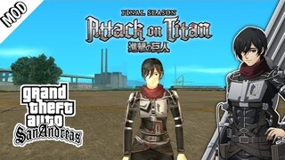 Mikasa Ackerman • MOD Skin GTA San Andreas Android