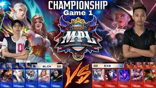 Grand Finals Game 1 BLACK vs EXE [Bo7] | (FILIPINO) MPL-PH S7 Playoffs Day 5 | MLBB