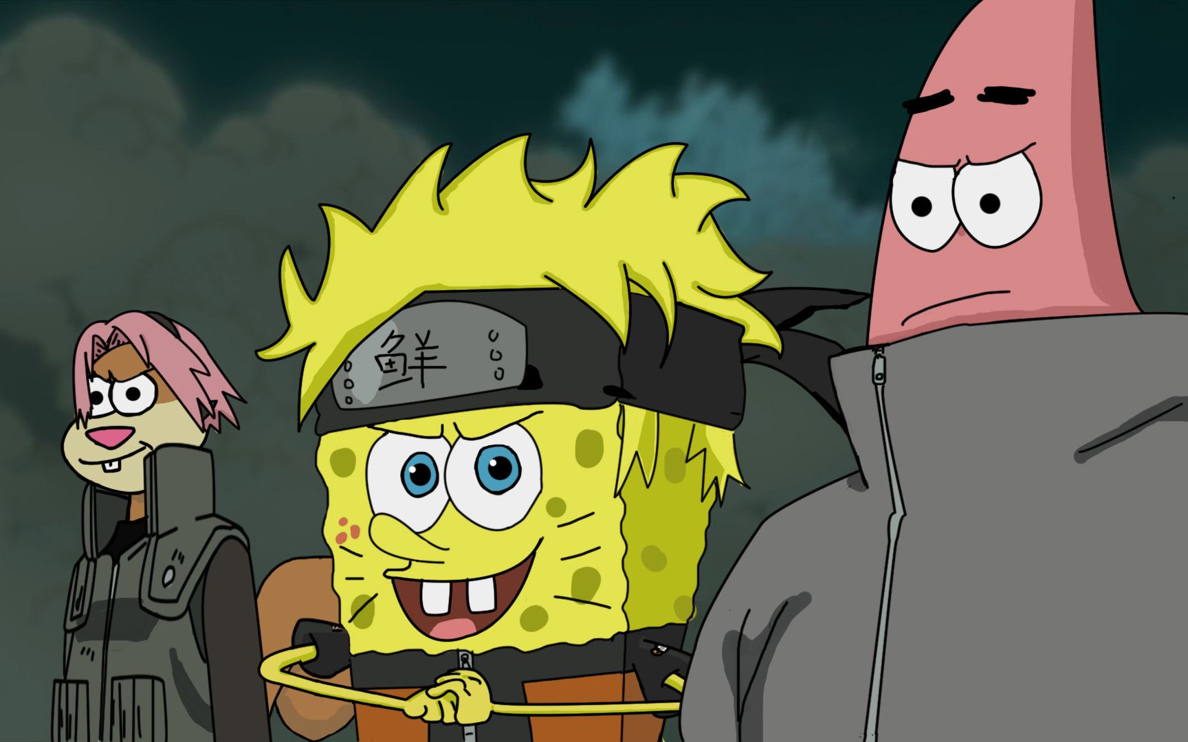 Swirl Sponge: Thời đại của Ninjas đã kết thúc, các lớp hải sản tập hợp -  Bilibili