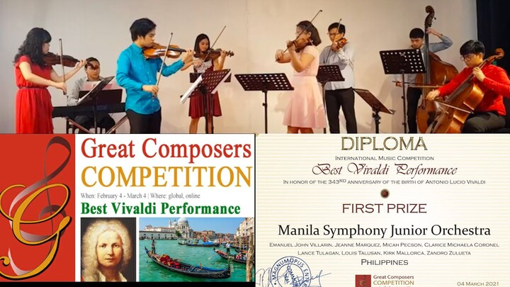 Vivaldi Concerto for Two Violins, RV 522 Manila Symphony Junior Orchestra (MSJO) Soloists