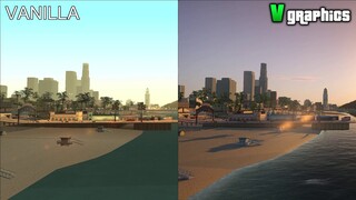 GTA San Andreas - V Graphics ENB vs Vanilla (Graphics Comparison)