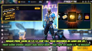 Free Fire| Nhận Free skin súng M1014 chế tác trải nghiệm - Test giá vòng quay mới khá hợp lý