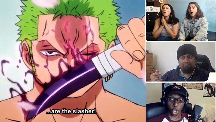 Zoro vs Samurais of Wano Country  Reaction Mashup!!