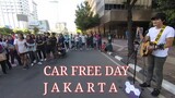 Jebolan Indonesian Idol Angga Candra di car free day