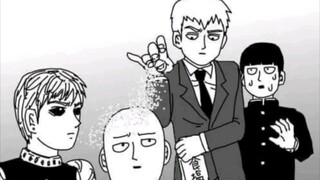 Hình ảnh chào mừng hoạt hình "One-Punch Man" và "Mob Psycho 100" mùa 3 do ONE vẽ, cũng như một số hì