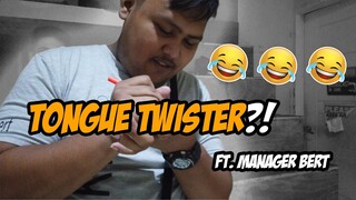 TONGUE TWISTER ft. MANAGER BERT!!! - LuponWxC Vlogs