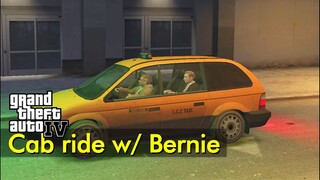 Bernie's cab ride from Hercules to his pad | Taxi Ride | GTA IV