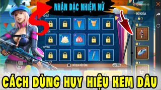 Huy hiệu kem dâu để đổi quà gì ? Hướng dẫn cách chơi sự kiện xưởng chế biến kem dâu free fire